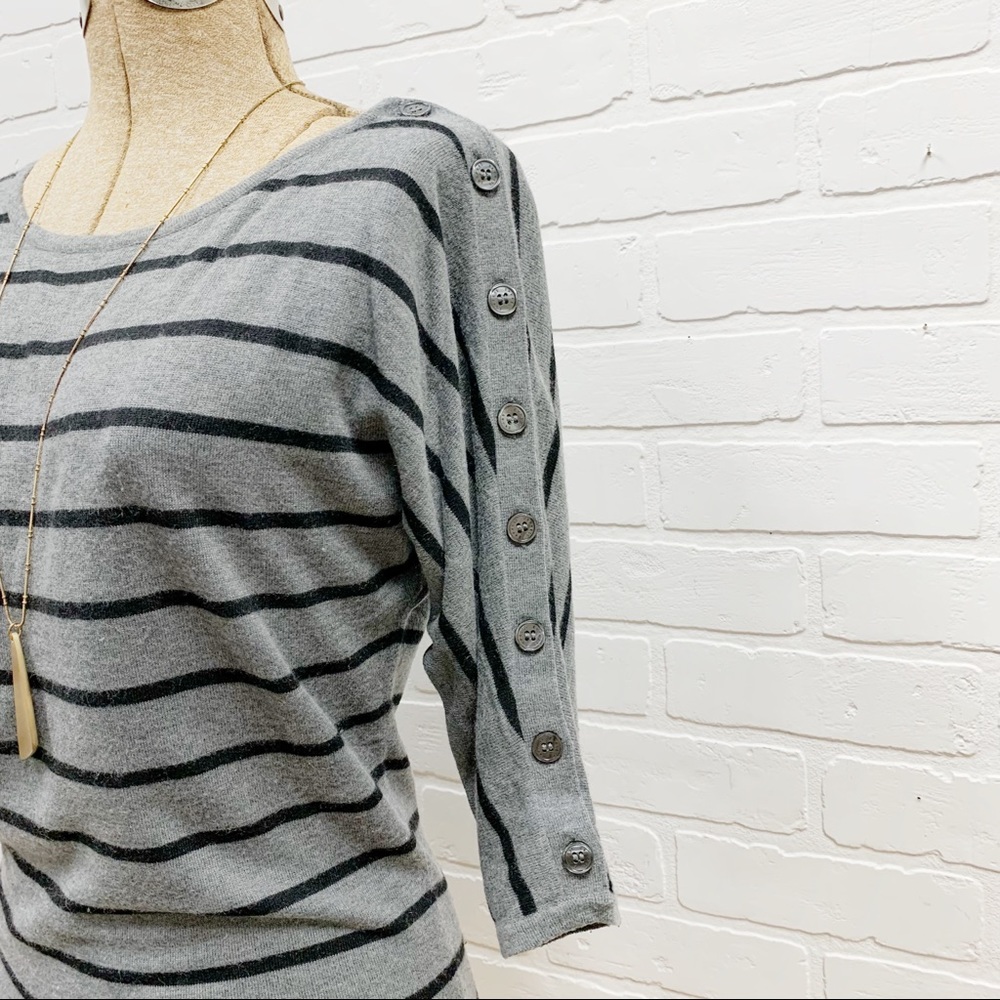 Express Button Sleeve Sweater